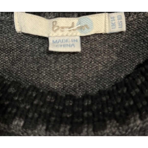 Boden Dress Sweater Mara Wool Blend Bell Sleeve Pullover Women's 10 - Picture 3 of 7